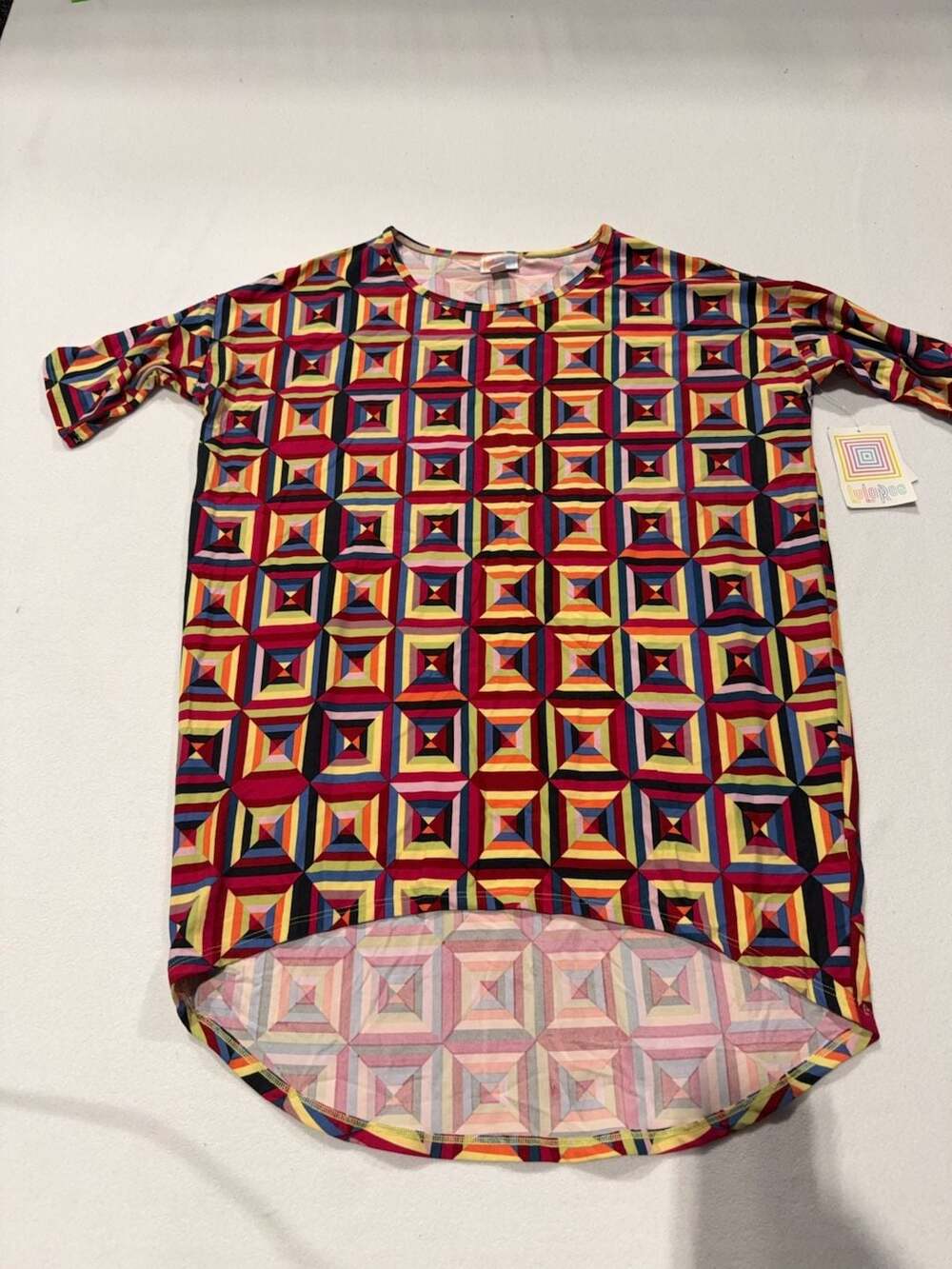 LuLaRoe Geometric Print Tunic Top Size XXS
